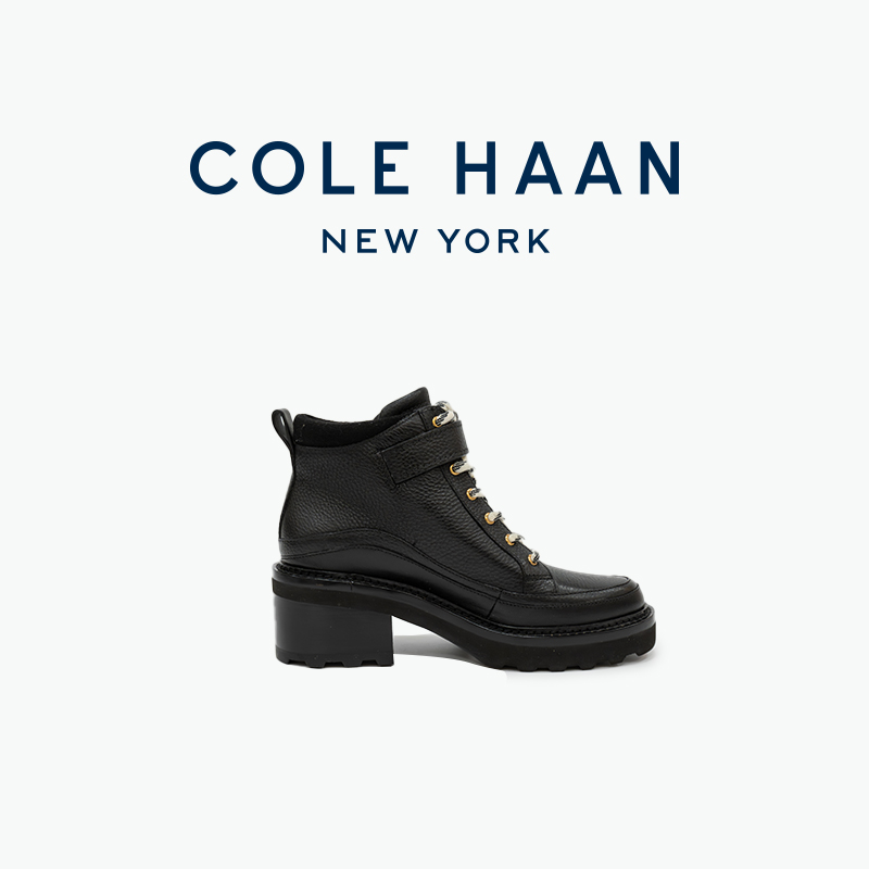Cole Haan/歌涵女士皮靴秋冬保暖时尚切尔西靴休闲靴短靴W34549
