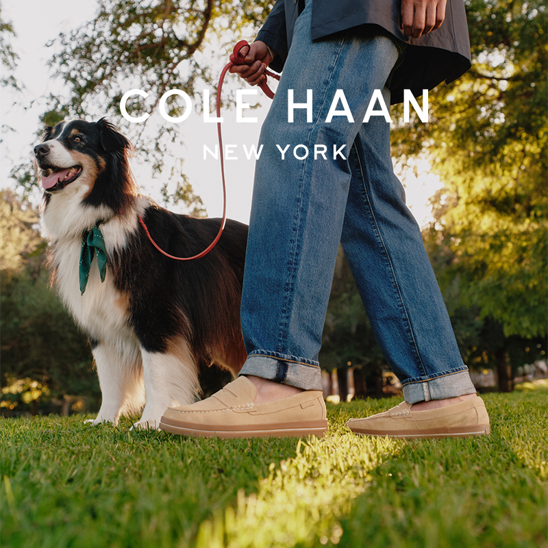 Cole Haan/歌涵 男士乐福鞋 新款牛皮革一脚蹬休闲单鞋C42734