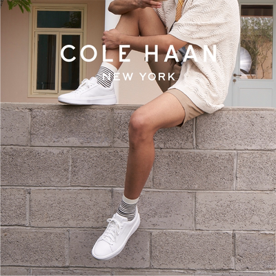 牛皮革小白鞋ColeHaan