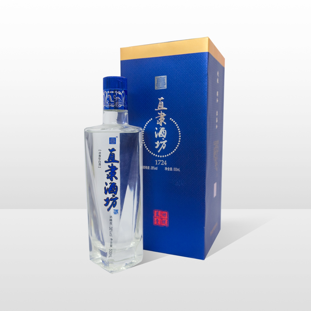 直隶酒坊蓝坊38度纯粹无添加整箱特价浓香型500ml厂家正品包邮
