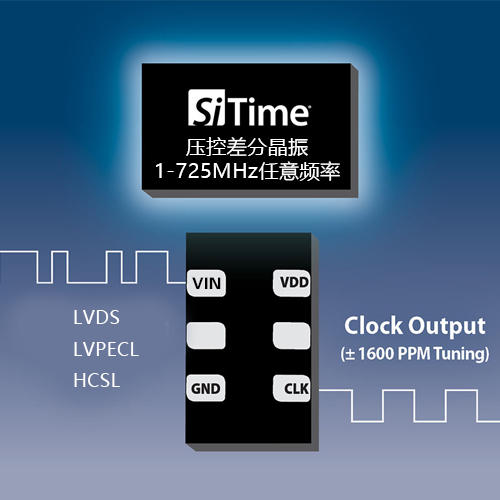1-725MHz任意频率低抖动压控差分晶振 SIT3372/3373 SiTime硅晶振