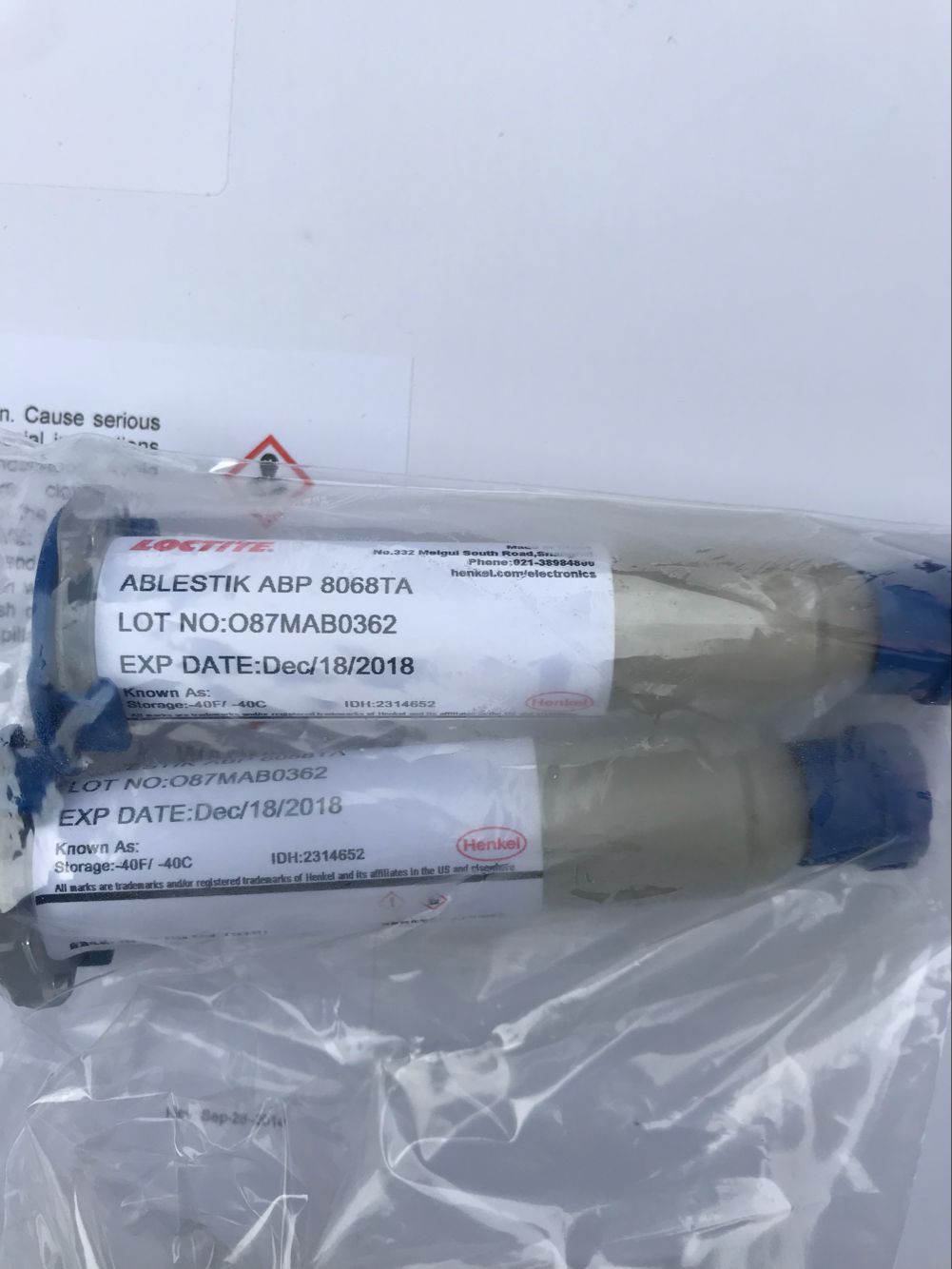 28克一支 原装/乐泰8068TA半烧结导电银胶 干冰运费另计