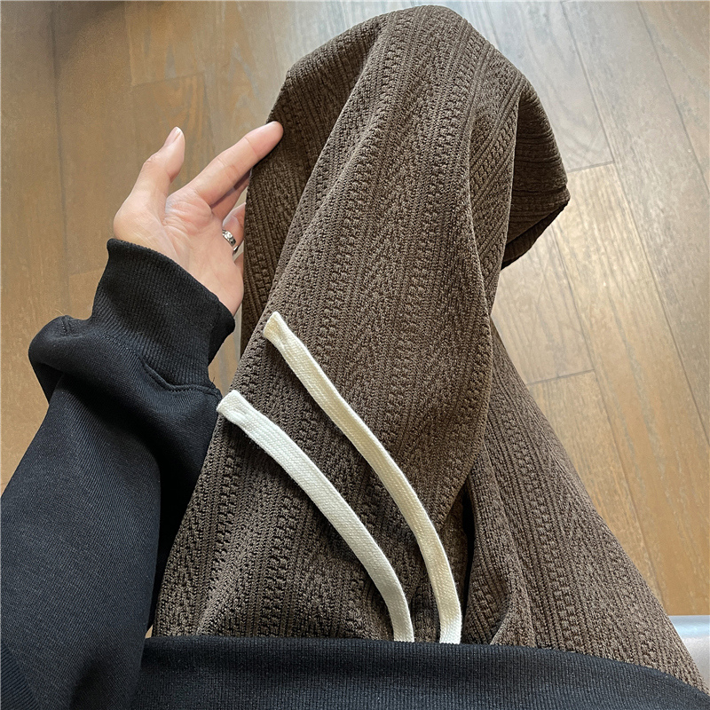 余文乐陈冠希港风卡其色休闲裤