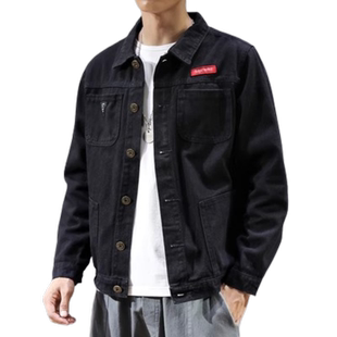 春秋工装外套男士痞帅牛仔夹克男生冬季棒球服男款衬衫上衣潮少年