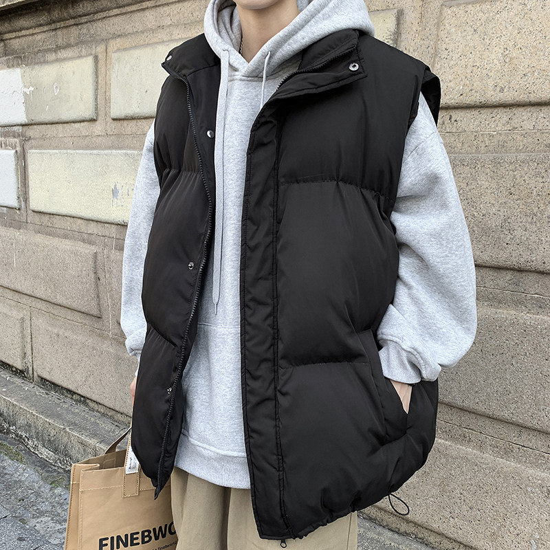 羽绒棉马甲男士秋冬季潮牌大码加厚保暖马夹坎肩背心外套2024新款