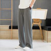 High-end linen pants for men in summer, thin and loose straight-leg pants, cotton and linen pants for men in summer, casual long pants for men in summer thumbnail 5