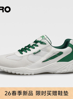 ZRO零度男鞋2026春季新款时尚撞色设计运动休闲鞋透气轻便网面鞋