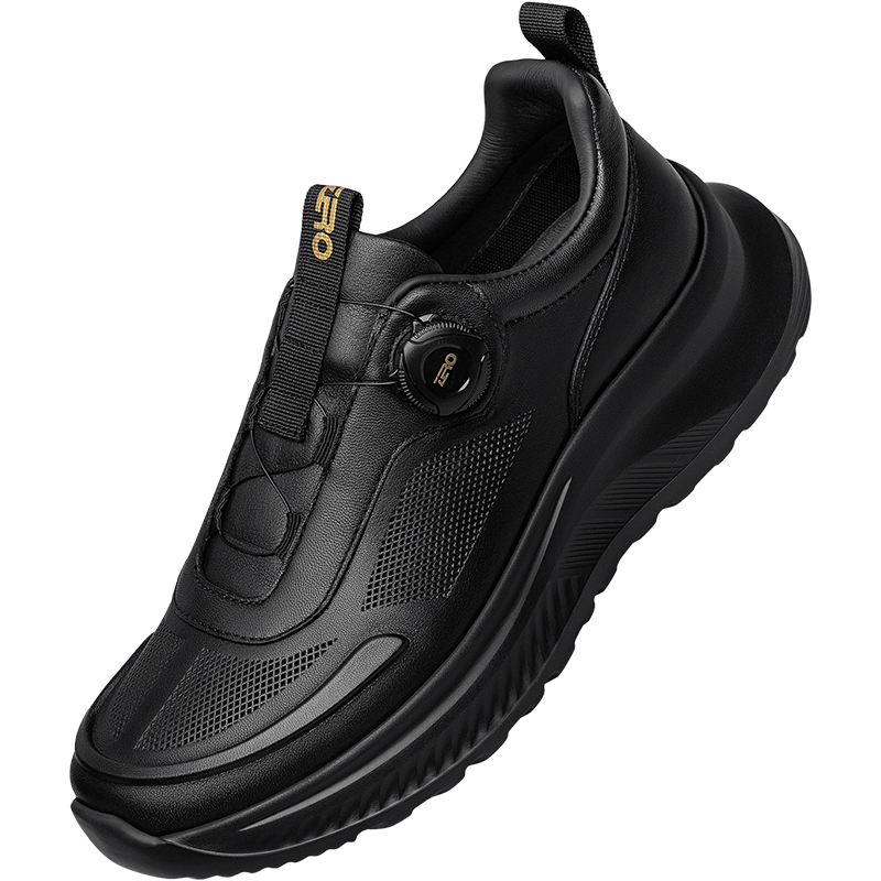 【缓震增高】ZRO零度运动休闲鞋25秋季时尚免系带黑武士厚底男鞋