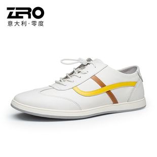 潮鞋 Zero零度男鞋 男2021春夏新品 男真皮免系带户外休闲皮鞋 休闲鞋