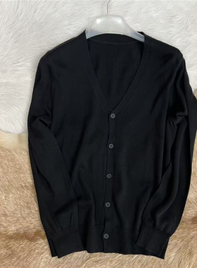 舒服 超软贴服 羊毛 男士经典款针织开衫小毛衣外套 薄款毛衣