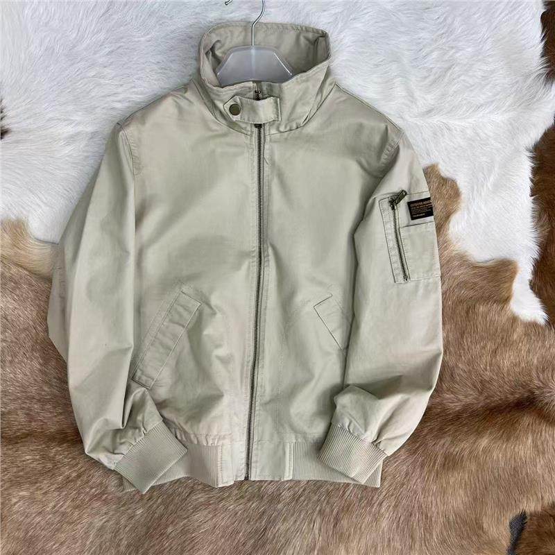 硬汉工装风 水洗棉 男士秋季立领夹克外套 机车拉链上衣秋,男装,夹克,淘宝优惠券,粉丝福利购,淘宝优惠卷