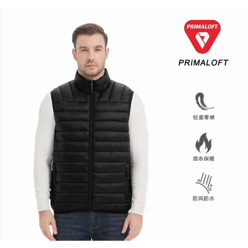 美单纯原 P棉填充 轻盈保暖 男士无袖棉服马甲运动户外背心防风