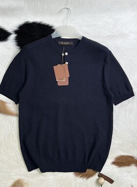 送人有面 高品质 面料贵 男士老钱风亨利领透气针织短袖POLO 519V