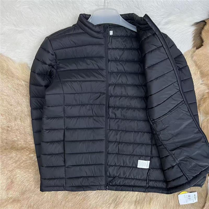 出口西班牙 超轻 扎实做工 男士基础款立领厚款排骨棉服外套