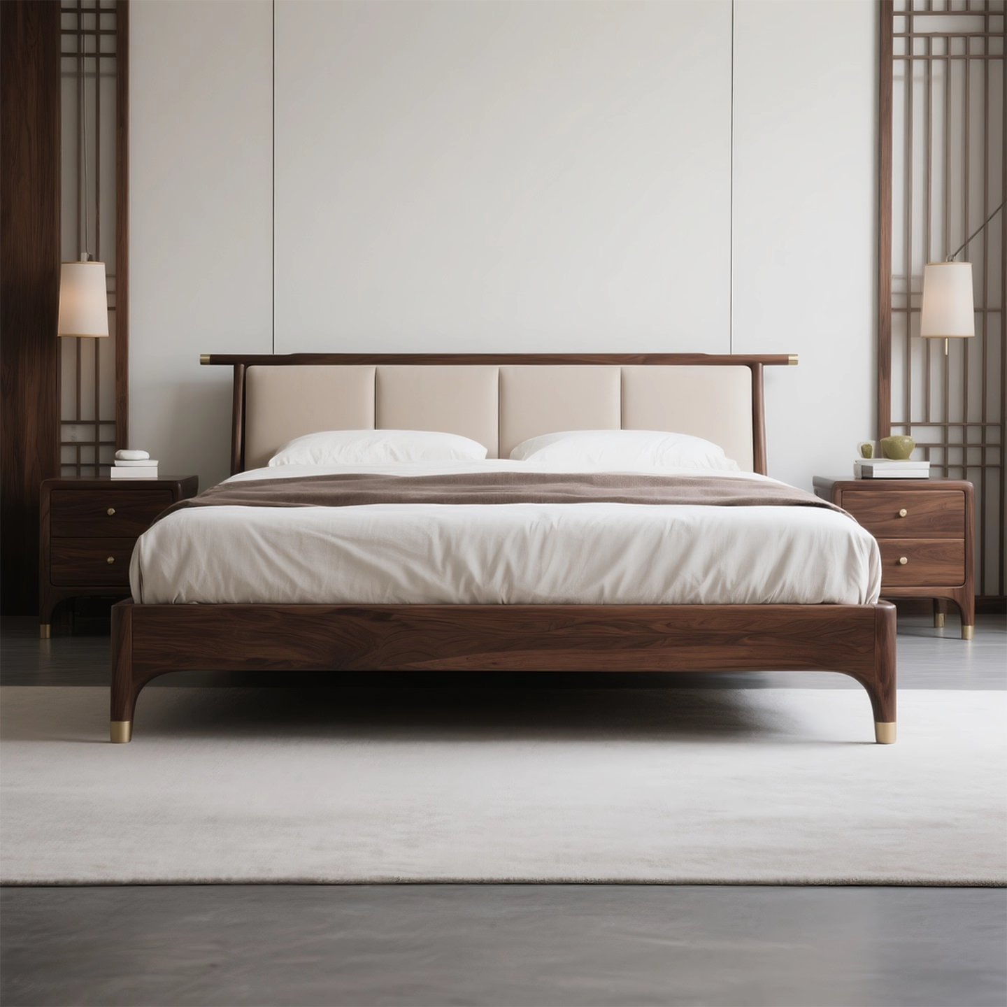 民宿酒店会所样板房床家具定制