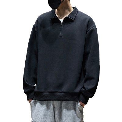 长袖t恤男新款翻领polo衫宽松