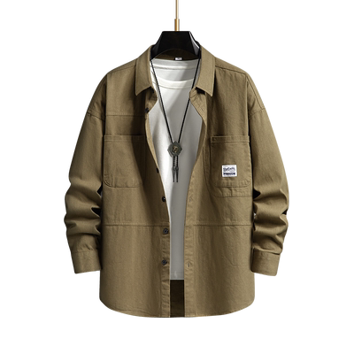 大码牛仔衬衫男长袖男装加肥加大