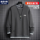 t恤男春季 新款 圆领宽松胖子加肥加大大码 320g重磅长袖 男装 外套9xl