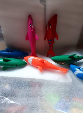 儿童学游泳玩具鱼雷仿真鲨鱼海洋动物玩具模型鲸鲨虎鲸闭气训练