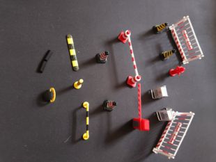 儿童交通路障模型路标场景停车场道路马路围栏沙盘护栏垃消防玩具