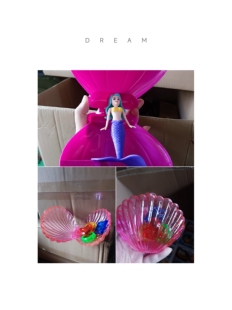 潜水玩具 学游泳玩具 美人鱼和贝壳儿学憋气吐气女孩儿玩具宝石