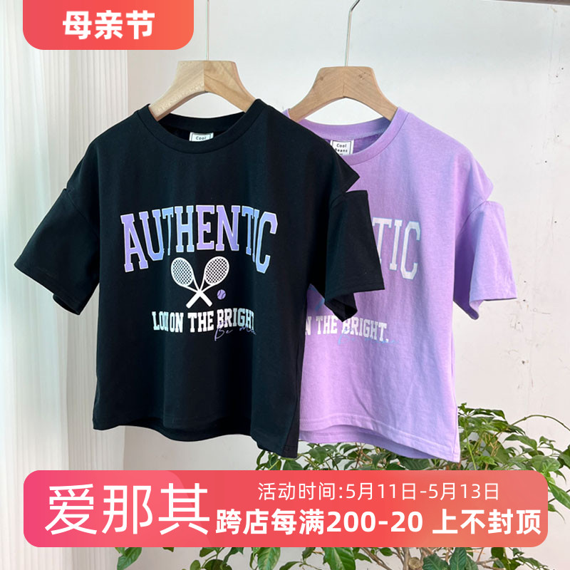 670日单品牌女童短袖T恤衫夏季圆领衫上衣 中大童 童装/婴儿装/亲子装 T恤 原图主图