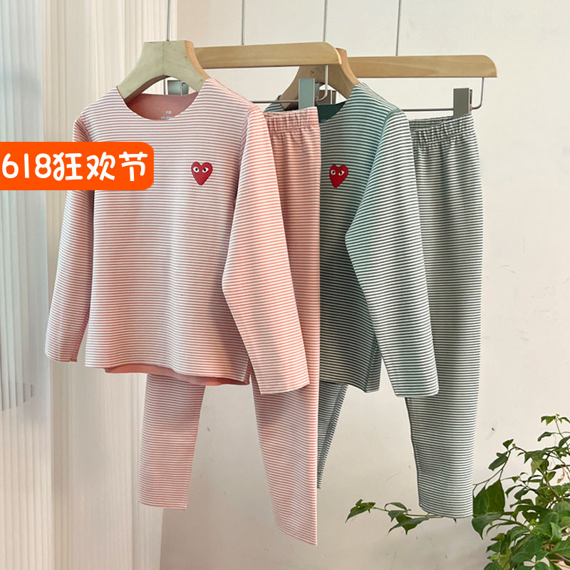 620男女童德绒长袖长裤二件套装秋冬打底衫秋衣秋裤