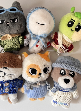 门童bbnextdo圣诞站立娃手工钩织娃衣boynextdoor韩泰山金侗儇