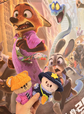 疯狂动物城娃衣10厘米棉花娃娃通用手工钩织朱迪尼克娃衣