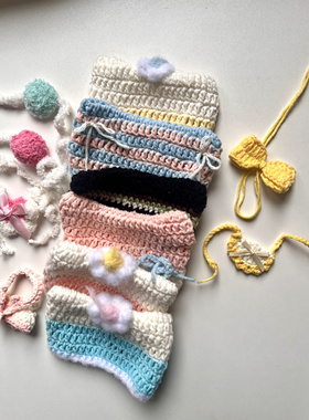 【猫耳帽合集】10cm棉花娃娃通用帽子配饰手工制作