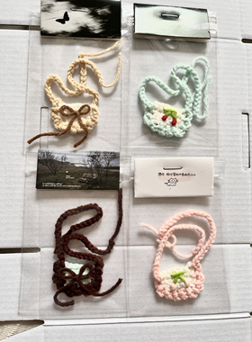 5cm7cm娃用口水兜口水巾原创手作配饰5厘米娃用配饰口水巾围兜