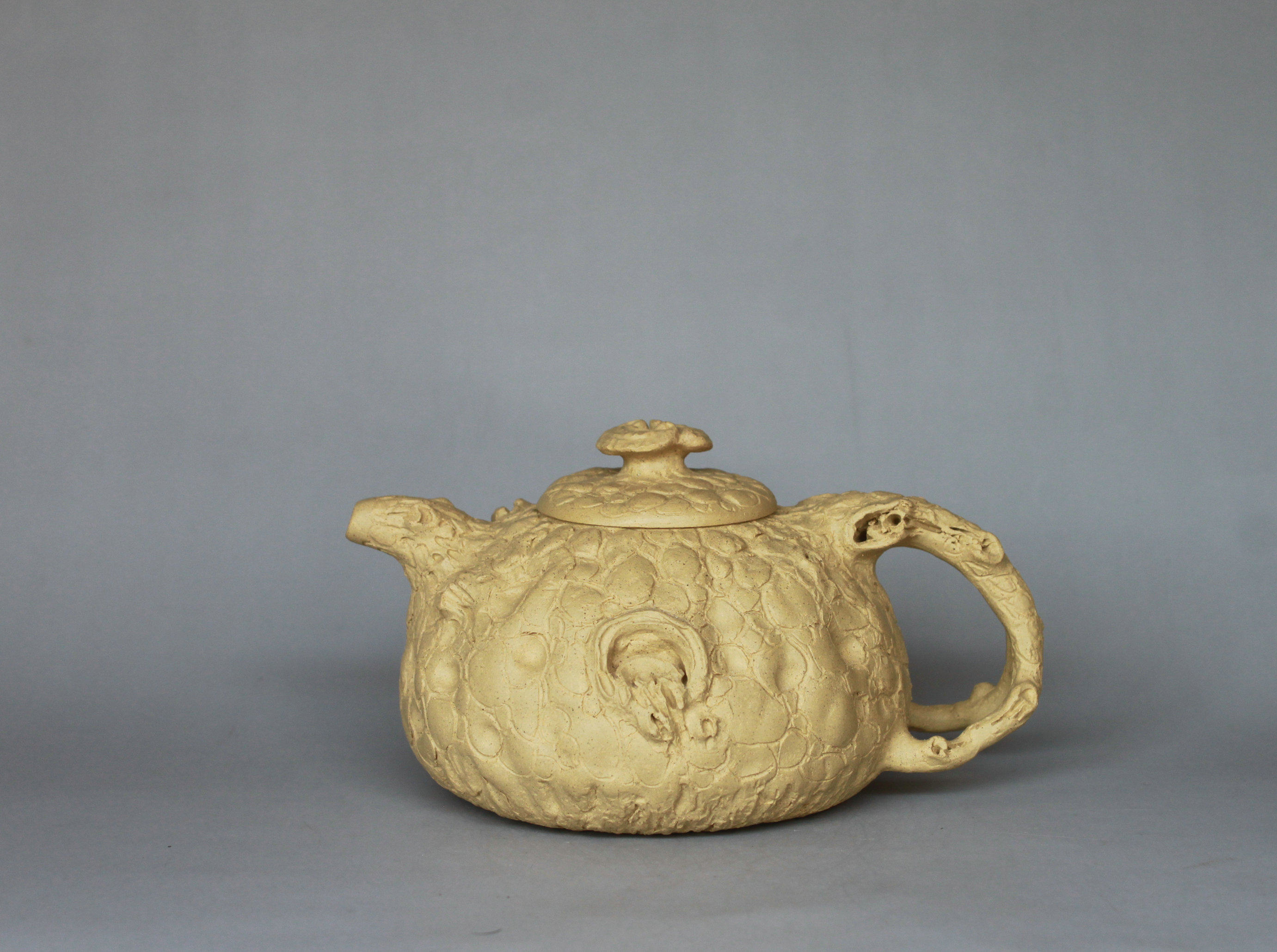 精品宜兴全手工茶壶树瘿壶灵芝供春壶三木紫砂原矿本山段泥380cc