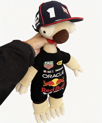 围场猫咪F1红牛维斯塔潘毛线玩偶娃娃玩具赛车队周边生日礼物礼品
