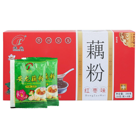 贵州特产安龙藕粉 纯正莲藕红枣藕粉即食早餐小吃速溶冲饮品散装