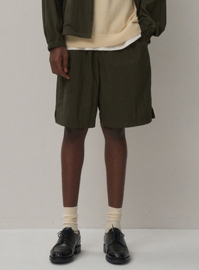 日本ATON轻量机能宽版光泽蓬度透气短裤