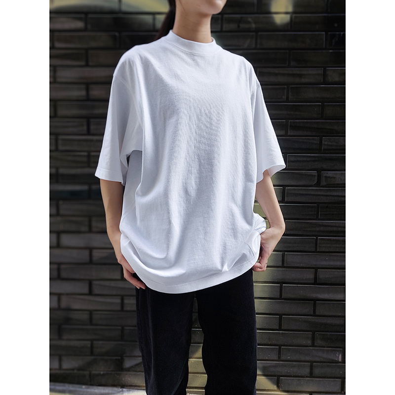 抗菌防臭微宽松口袋圆领T恤