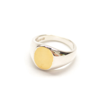 日本系列椭圆铜面戒指HYJK