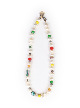 台湾设计师品牌风不规则琉璃项链