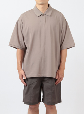 日本Still By Hand强捻纱细线编织轻盈垂坠凉爽半袖POLO衫CS02252