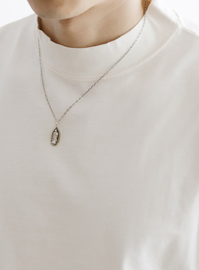 日本925银黄铜项链手工