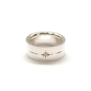 日本AMP 210 JAPAN纯银低调奢华水钻戒指手工日本制HYJK