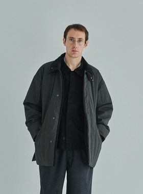 日本Still By Hand防泼水绗缝半长版外套 CO02253