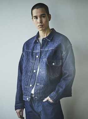 日本orSlow Type1复古1940原创14oz背后调节牛仔夹克外套一次水洗