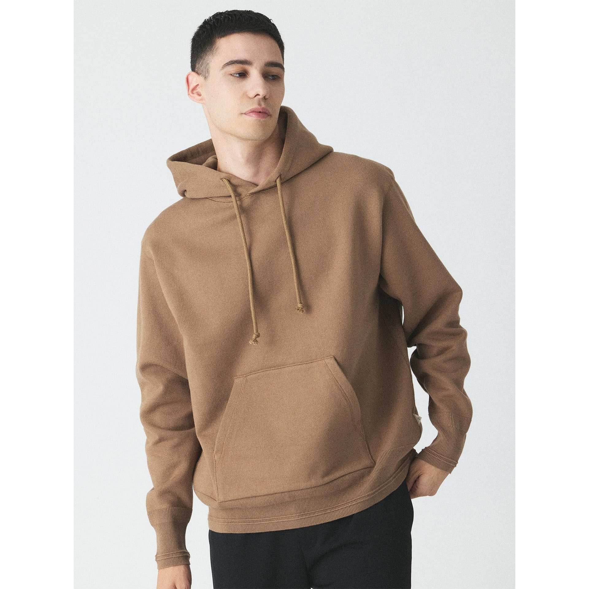 日本针织耐洗无捻纱连帽衫卫衣