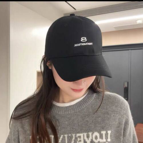 2026年新款美式街头刺绣棒球帽子女春夏大头围显脸小遮阳防晒水洗