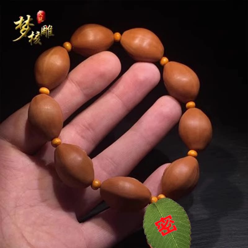 橄榄核雕刻生命手串核雕九阴一阳图片