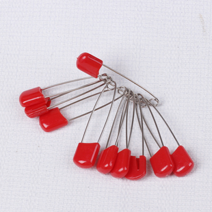 红色别针宝宝儿童安全保险别针衣服吊牌配件装饰小扣针别针