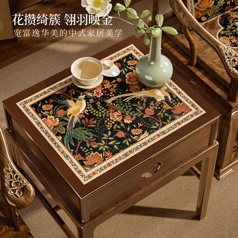梦华录床头柜防水防尘桌垫
