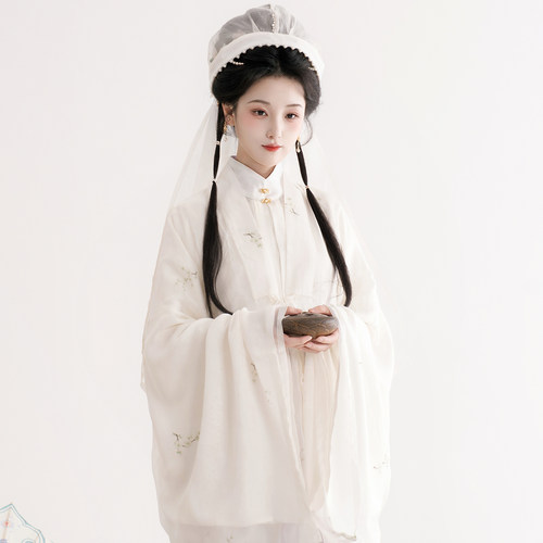 清芙影丨簪花阁汉服定制丨明制真丝竖领齐腰襦裙套装春夏款仙气