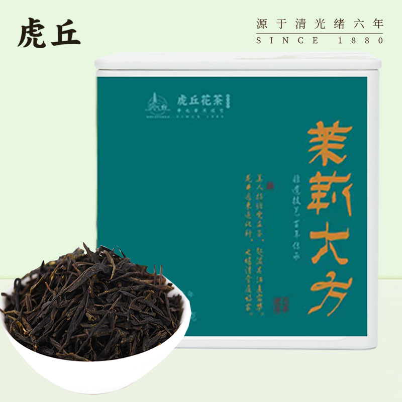 苏州虎丘牌茉莉大方花茶新茶浓香型50g铁罐装 茶 茉莉花茶 原图主图